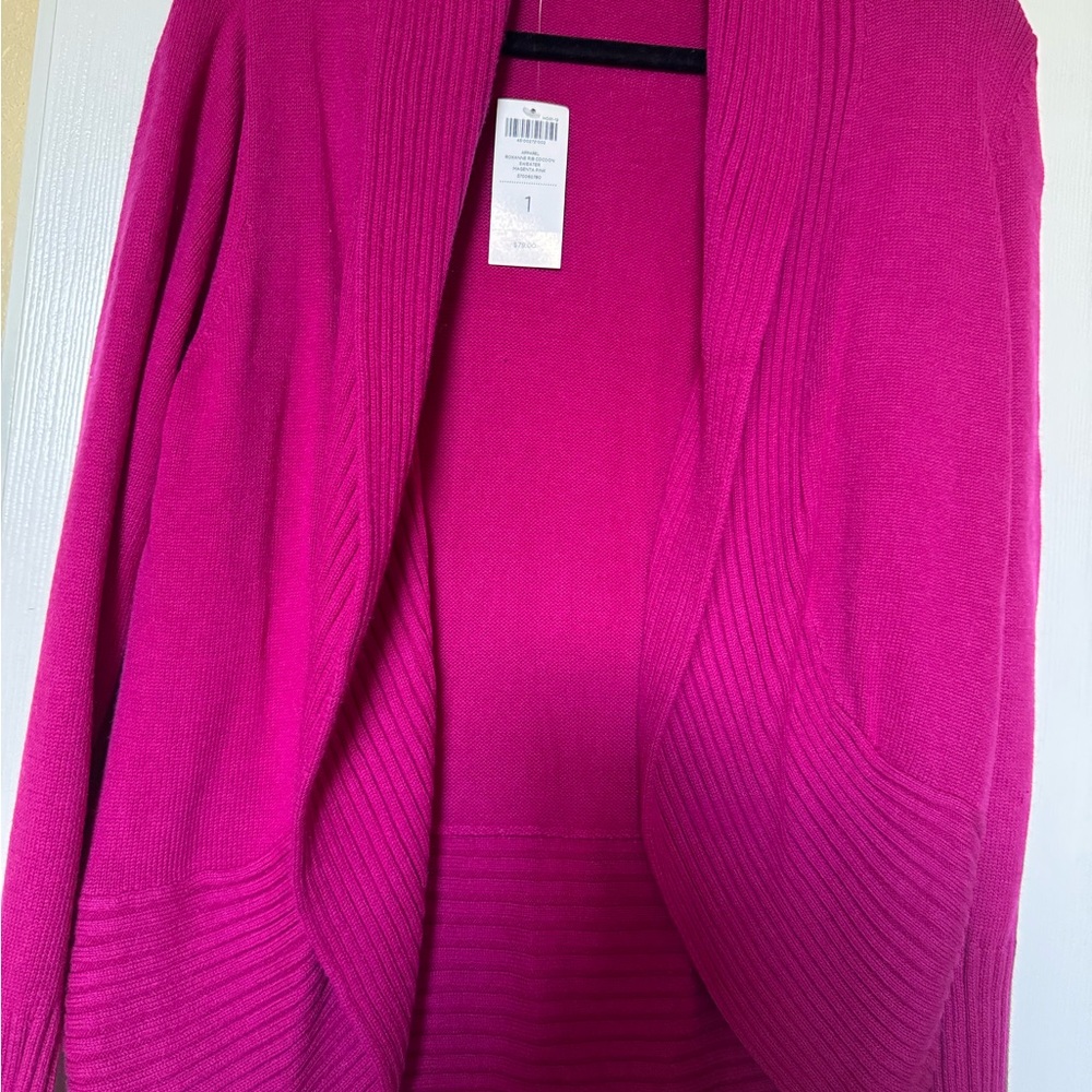 Chicos Cardigan Fuchsia Pink Size 1 New with tags